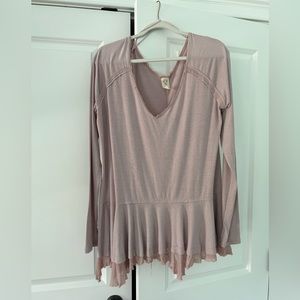 Mauve, long sleeve FP top. Great color for spring or winter!